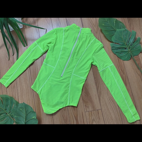 ACACIA Ehukai Mesh Body Suit Neon Cactus - Picture 7 of 8